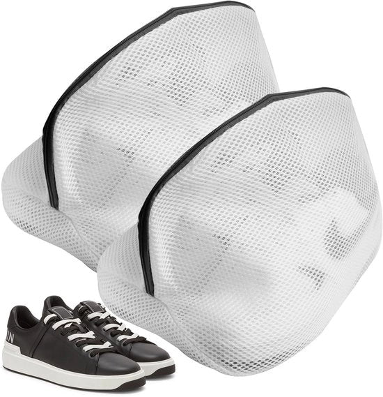 Sacchetto per lavatrice per scarpe - Sacchetto per lavatrice riutilizzabile - Set di sacchetti per lavatrice a doppia lastra - Misura universale 24x24x40 cm - Protezione per scarpe - Materiale robusto in poliestere - Sacchetto per lavatrice
