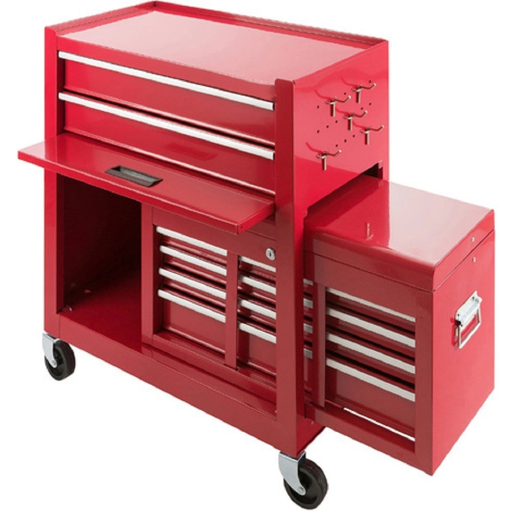 Trade Shop - Carrello Porta Attrezzi Cassettiera Portautensili Cassetti Da Officina Bauletto -