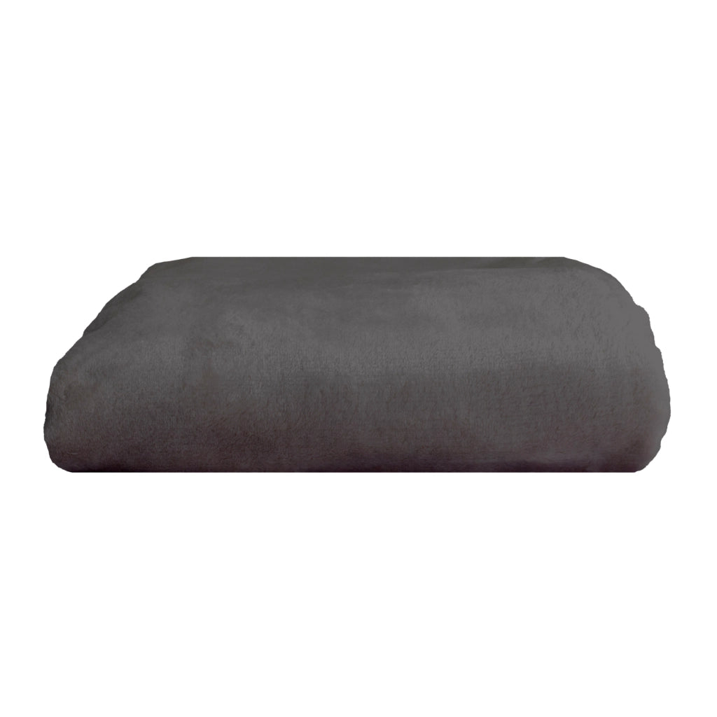 Plaid nera 130 x 170 cm FLANBERG