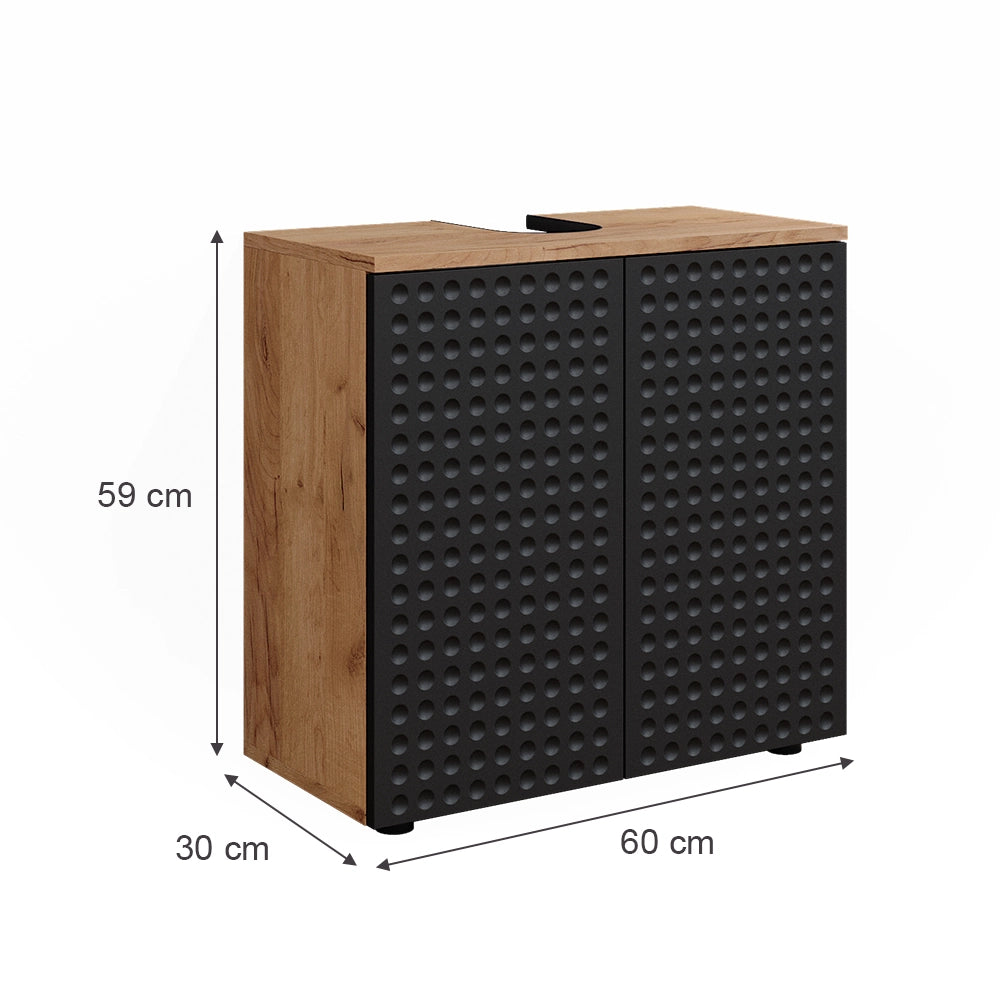 Vicco Mobiletto Antracite puntinato 30 x 59 cm
