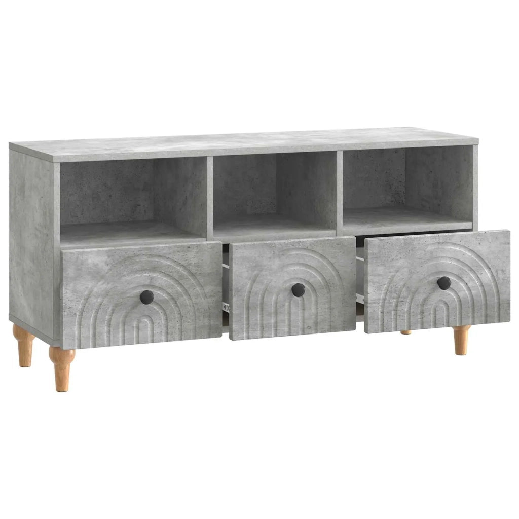 Mobile TV-Credenza per TV Grigio Cemento 102 x 34,5 x 50 cm 407776