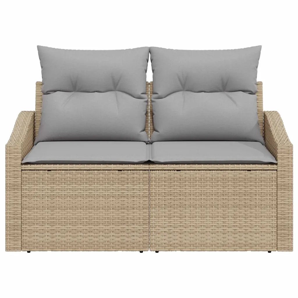 Divano da giardino con cuscino-Sofa da Giardino-Divano da esterno 123 x 62 x 69 cm polyrattan 786012