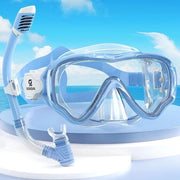 occhiali da snorkeling asciutti con anti-condensazione e impermeabili per ragazzi e ragazze dai 4 ai 14 anni