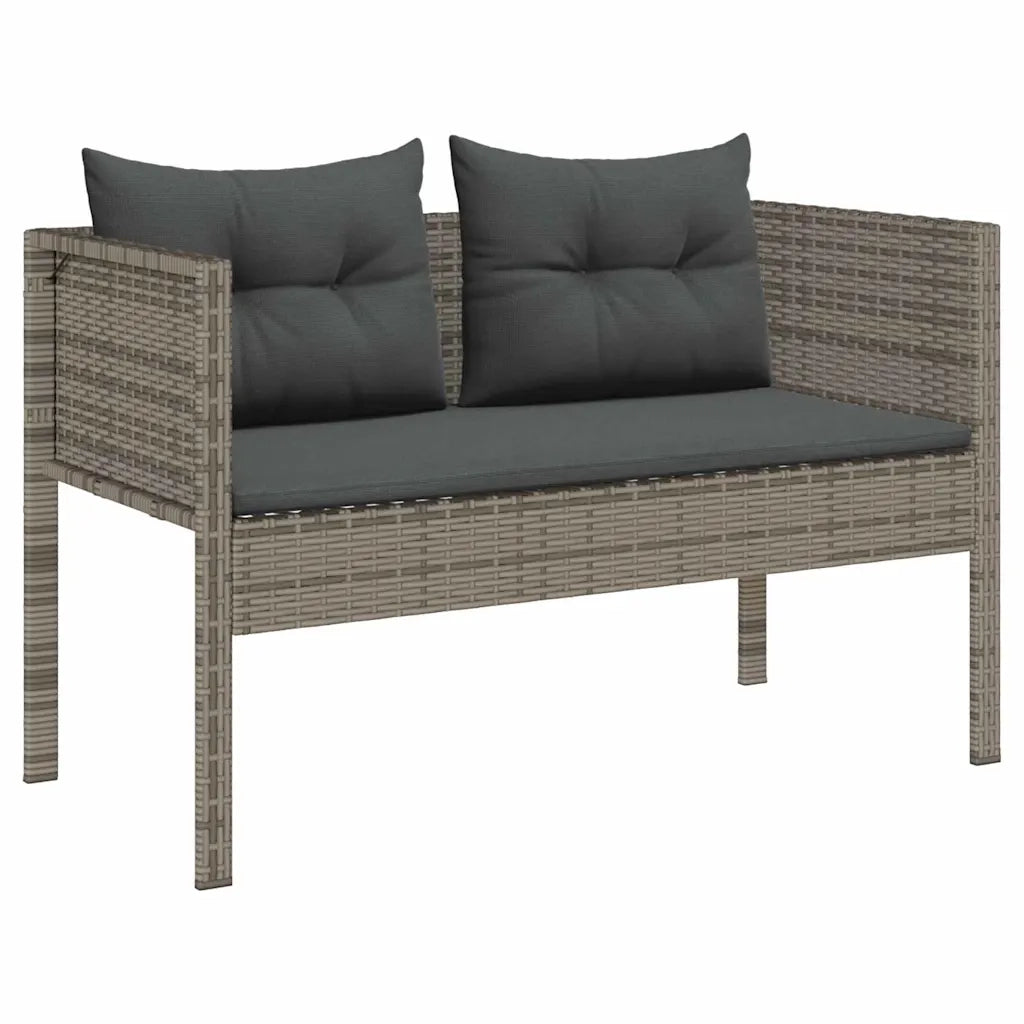Set Divano da Giardino 6 pcs Grigio e Grigio Scuro polyrattan 4104702