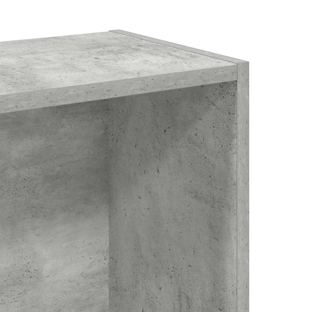 Libreria Grigio Cemento 80x24x75 cm in Legno Multistrato 800895