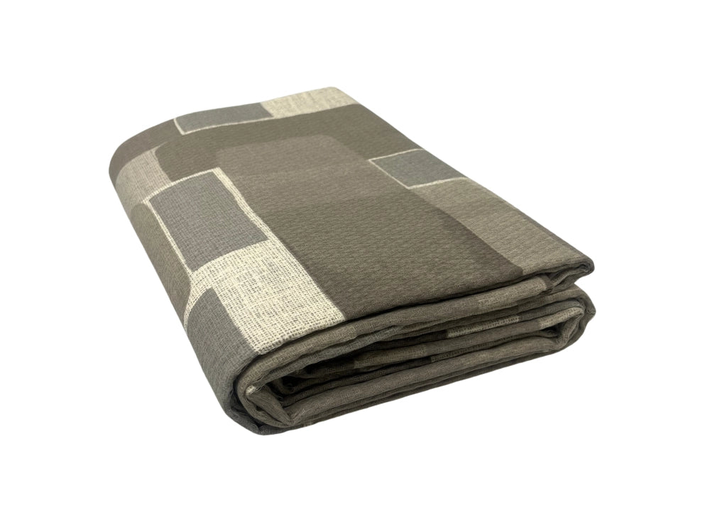 Copriletto Piquet Primavera Estate 100% Cotone Disegno Brick - Piazza E Mezza - Beige