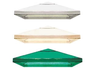 COPERTURA PER GAZEBO  mt.3x3xcm.20h.  colore bianco    VETTE