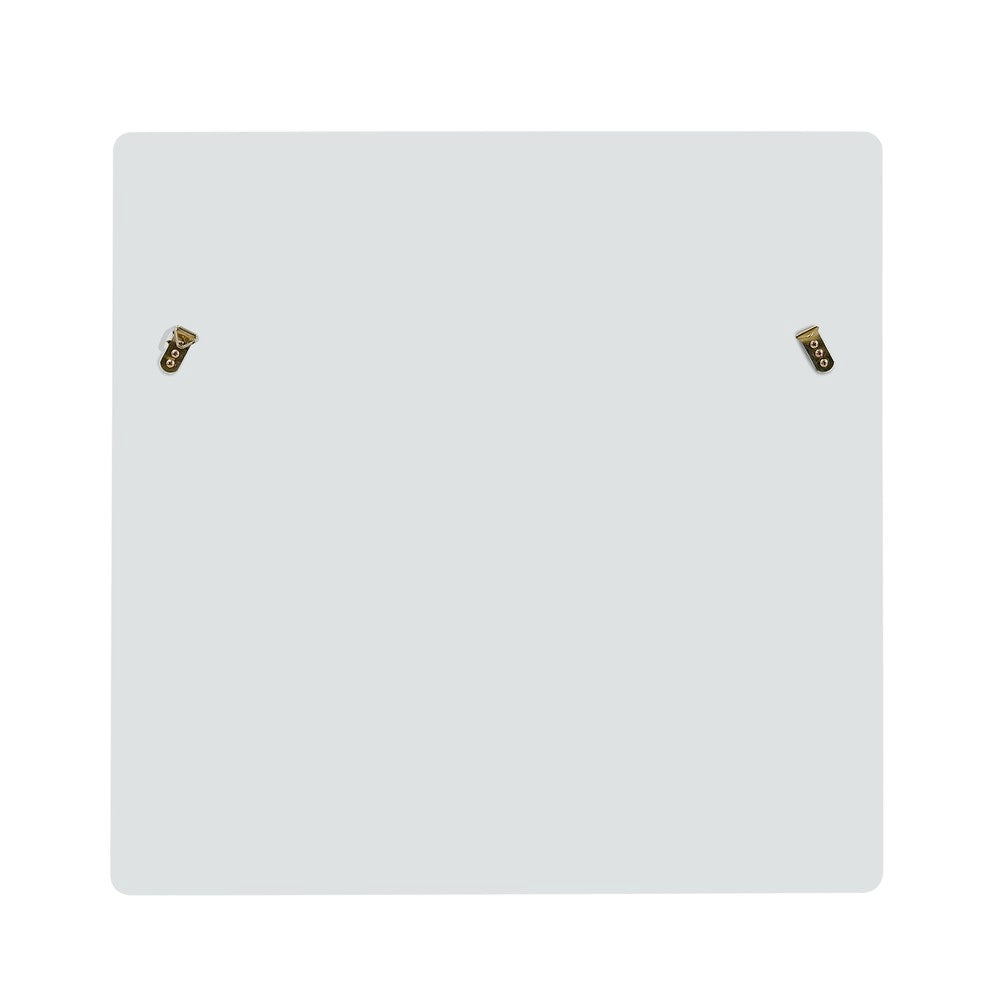 Specchio Quadrato da Parete ¨C MINIMAL ¨C Bianco, Legno, 80x80 cm
