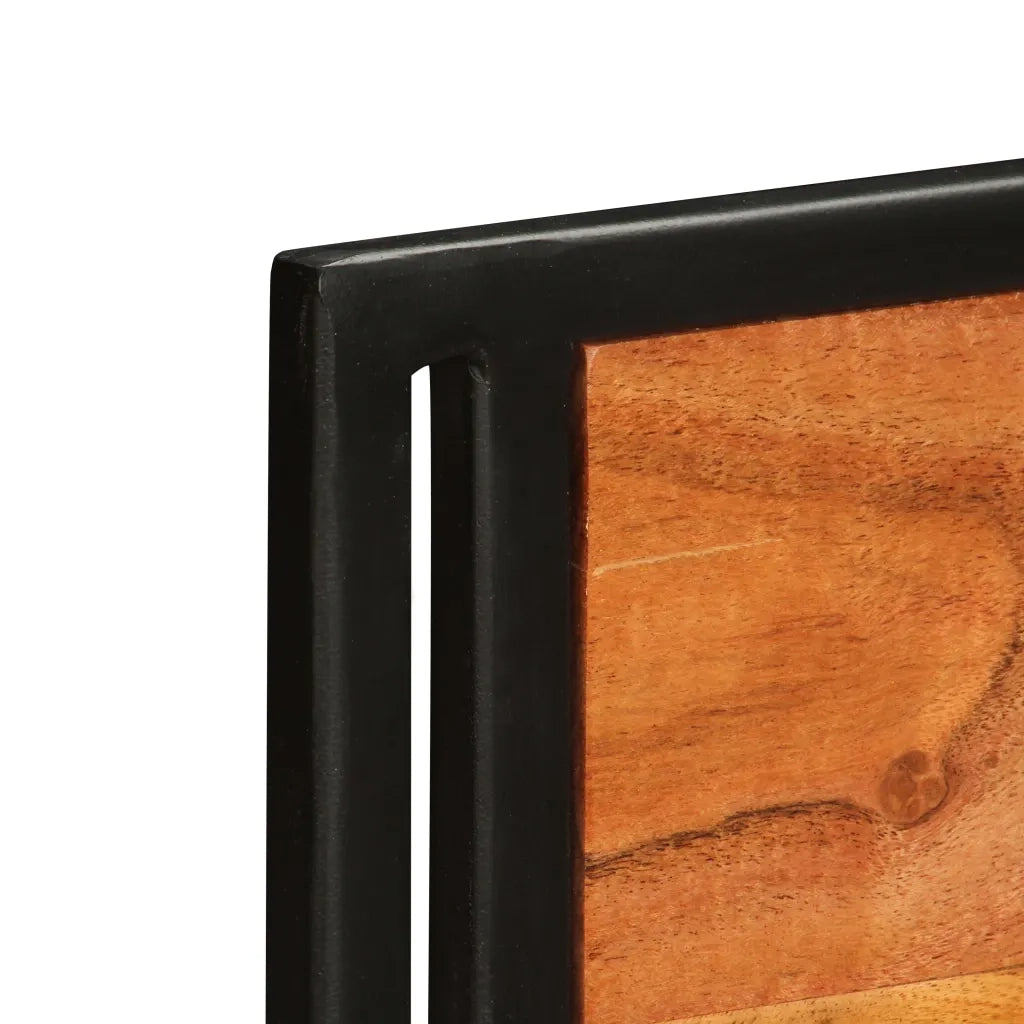 Sedie da Pranzo 2 pz in Legno Massello di Acacia