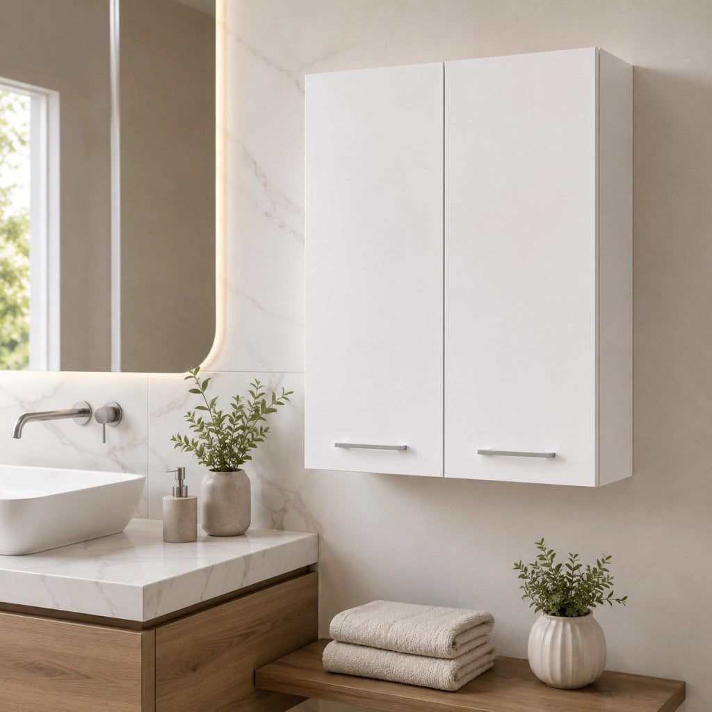 Pensile Bagno Multiuso Savini Industria Arredobagno Bianco 68x22x71 cm