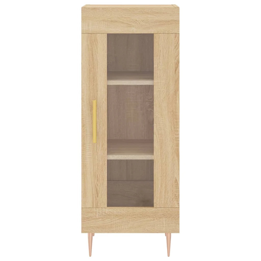 Buffet credenza cassettiera armadio mobile contenitore organizer cucina soggiorno rovere Sonoma 34,5 x 34 x 90 cm legno ingegnerizzato marrone 02_0031526