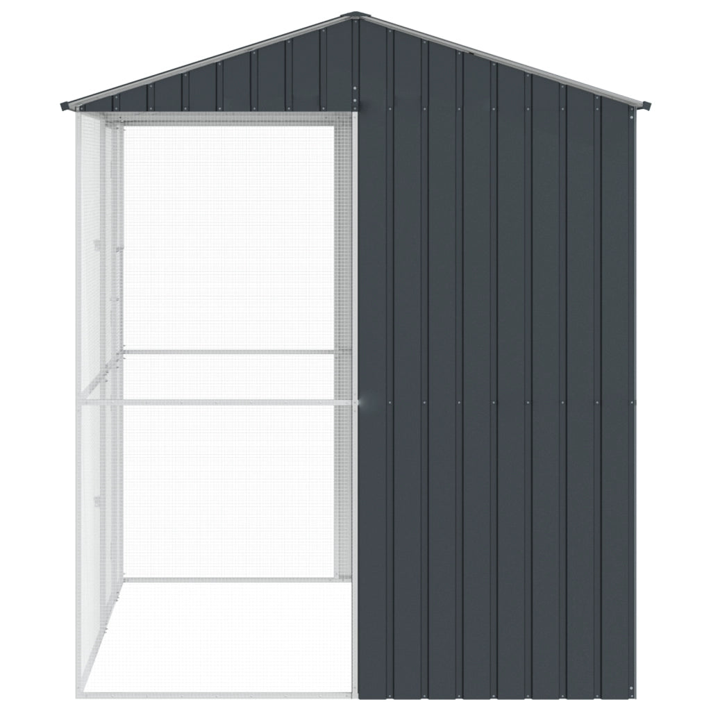 Gabbia per Uccelli Antracite 215x210x247 cm in Acciaio