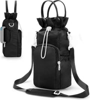 Borsa a Spalla con Isolamento - Camminata Senza Mani - Accessori Sportivi - Viaggi e Campeggio - Nero