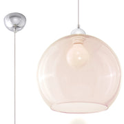 Lampada a sospensione Rotund vetro trasparente cromata 30cm