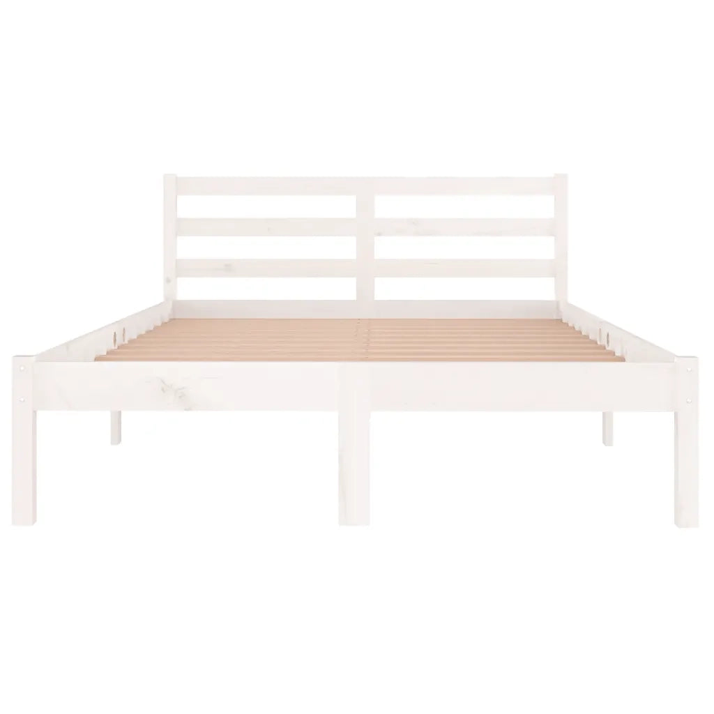 Giroletto in Legno Massello di Pino 120x200 cm Bianco 810426