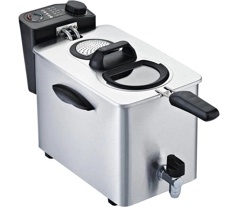 RGV FR TYPE4L friggitrice Singolo 4 L Indipendente 2500 W Nero, Acciaio inossidabile