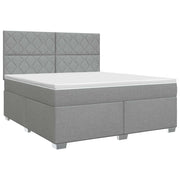 Letto box spring con materasso Grigio Chiaro 160 x 200 cm 3453451