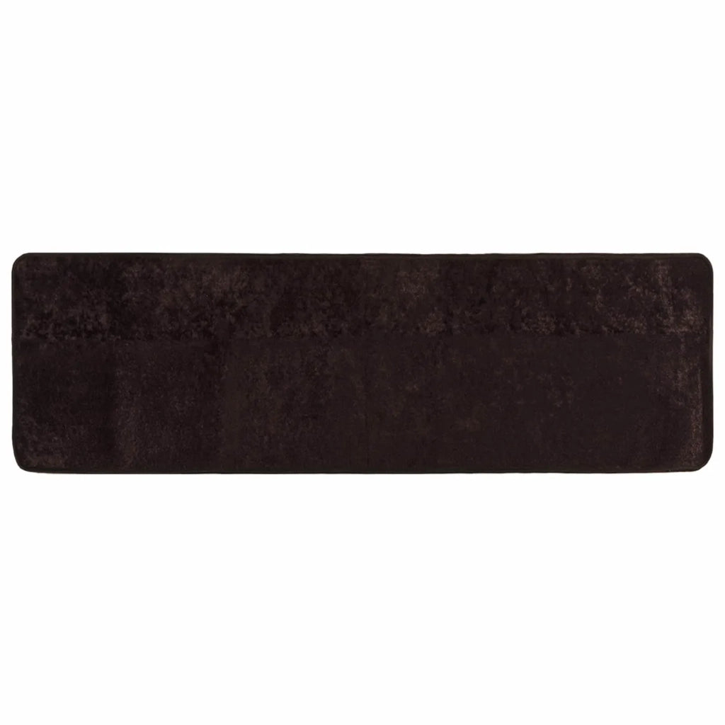 Runner Tappeto MARSA Antracite 100 x 300 cm Poliestere e PVC 42023178
