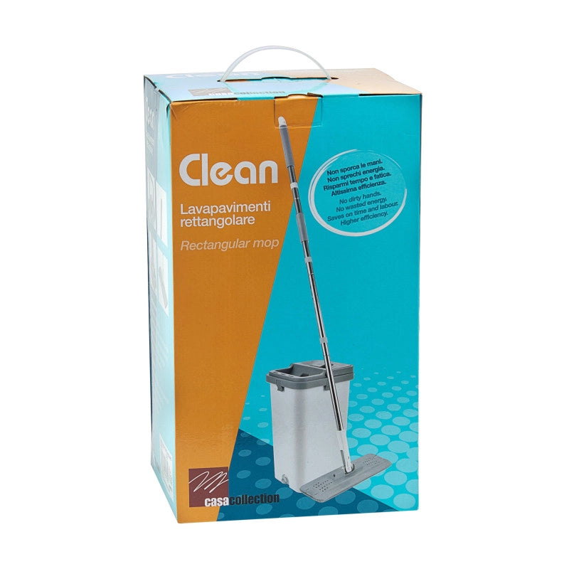 Set di 6 Lavapavimenti Rettangolare Grigio