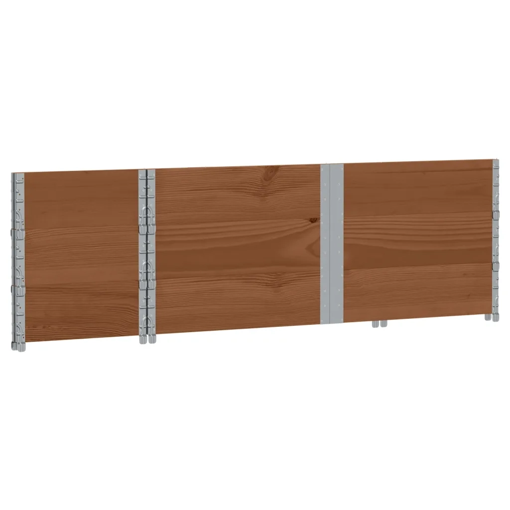 vidaXL Poggiapiedi da Giardino Marrone 150x50cm Legno Massello di Pino