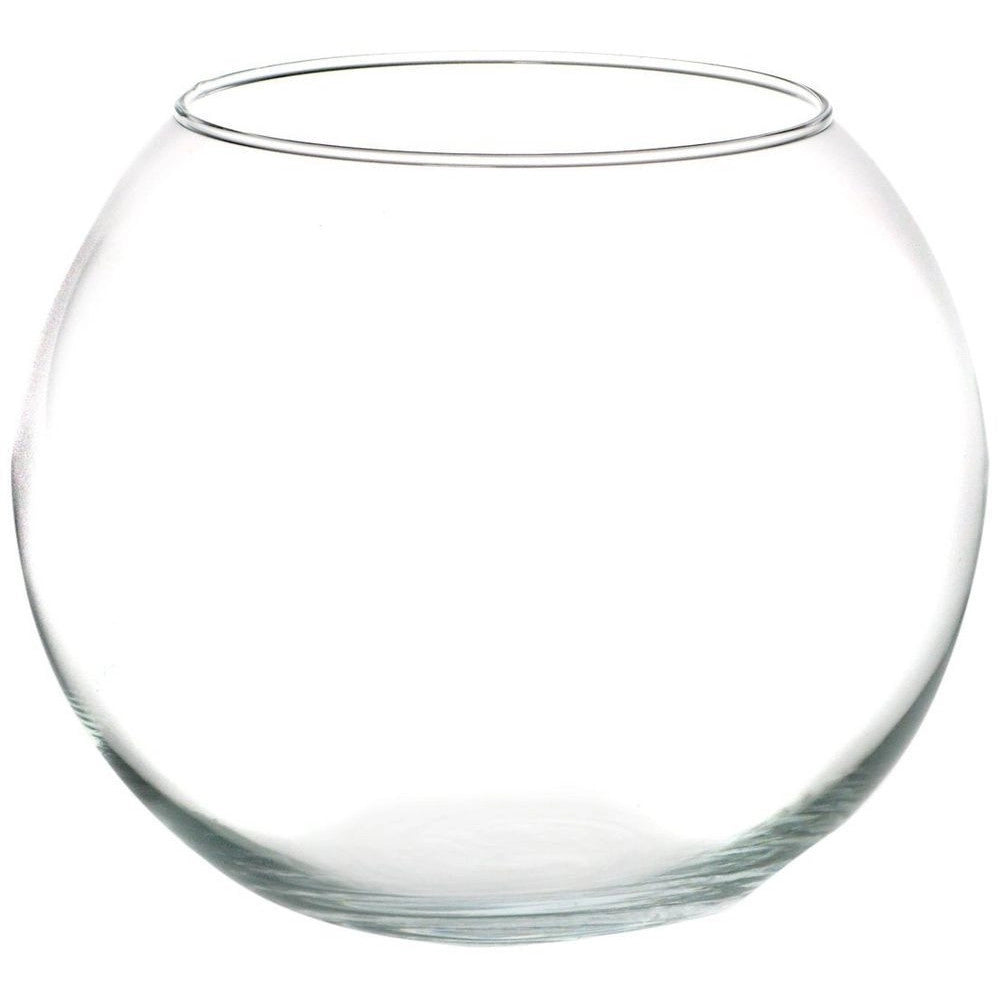 Trade Shop - Ampolla Boccia Per Pesci In Vetro 20 Cm Acquario Pesce Rosso Centrotavola -