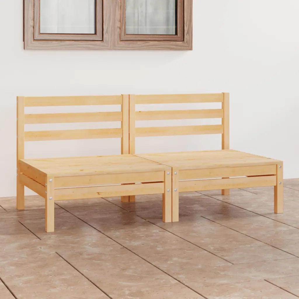 Divano da Giardino a 2 Posti in Legno Massello di Pino 3082372