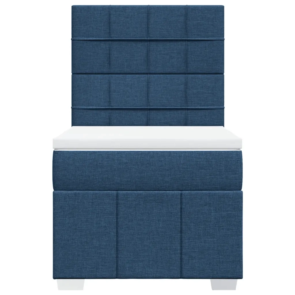 Giroletto a Molle con Materasso Blu 100x200 cm in Tessuto 3293885