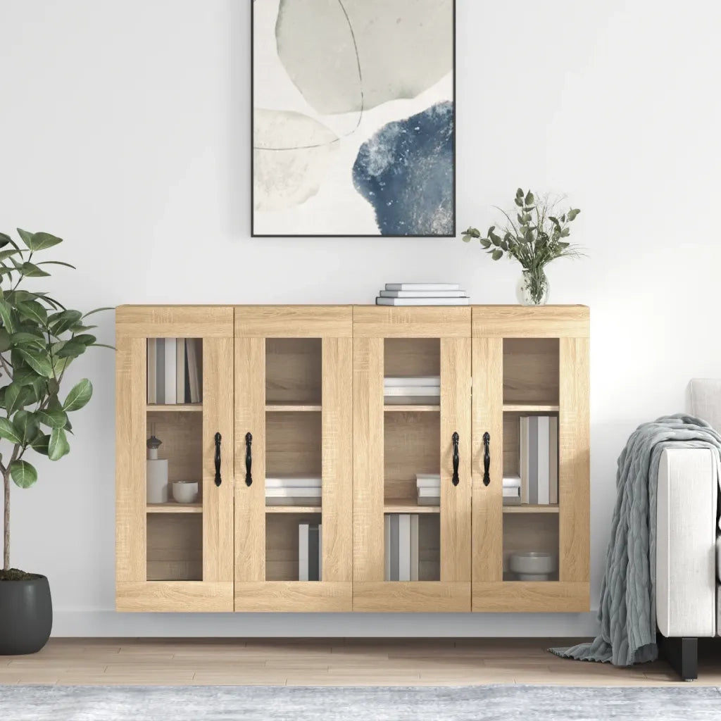 Armadietti a Parete 2 pz Rovere Sonoma in Legno Multistrato CFW8973880