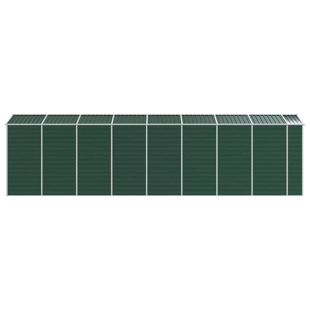 Casetta da giardino cabina ripostiglio casetta da esterno robusta casetta per attrezzi 191 x 725 x 198 cm acciaio zincato verde 02_0022354
