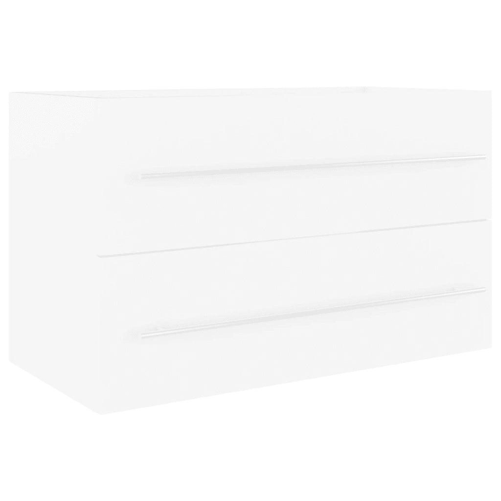 Mobile Lavabo Bianco 80x38,5x48 cm in Legno Multistrato
