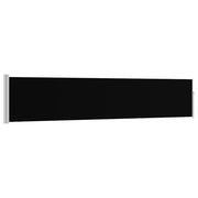 Tenda da Sole | Tenda laterale Retrattile per Patio 100x500 cm Nera