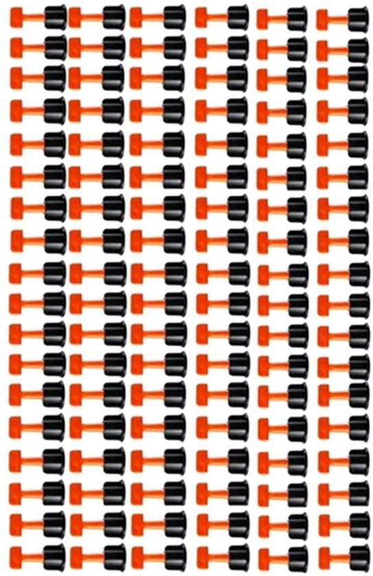 Sistema di livellamento per piastrelle 151 pezzi - Regolatori di distanza riutilizzabili - Set professionale - Livellamento pavimento/parete - Ambientalmente compatibile - Alta precisione - Sistema di piastrelle