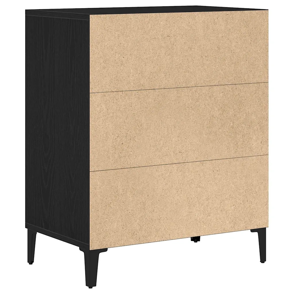Credenza Rovere Nero 57 x 35 x 70 cm Legno ingegnerizzato 862592