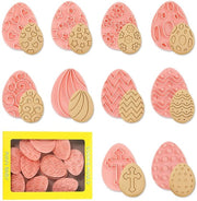 Set di 8 forme per biscotti di Pasqua, forme 3D per biscotti di Pasqua, forme per uova di Pasqua per bambini, forme per biscotti di Pasqua, forme per biscotti, timbri per biscotti fatti in casa e fondant