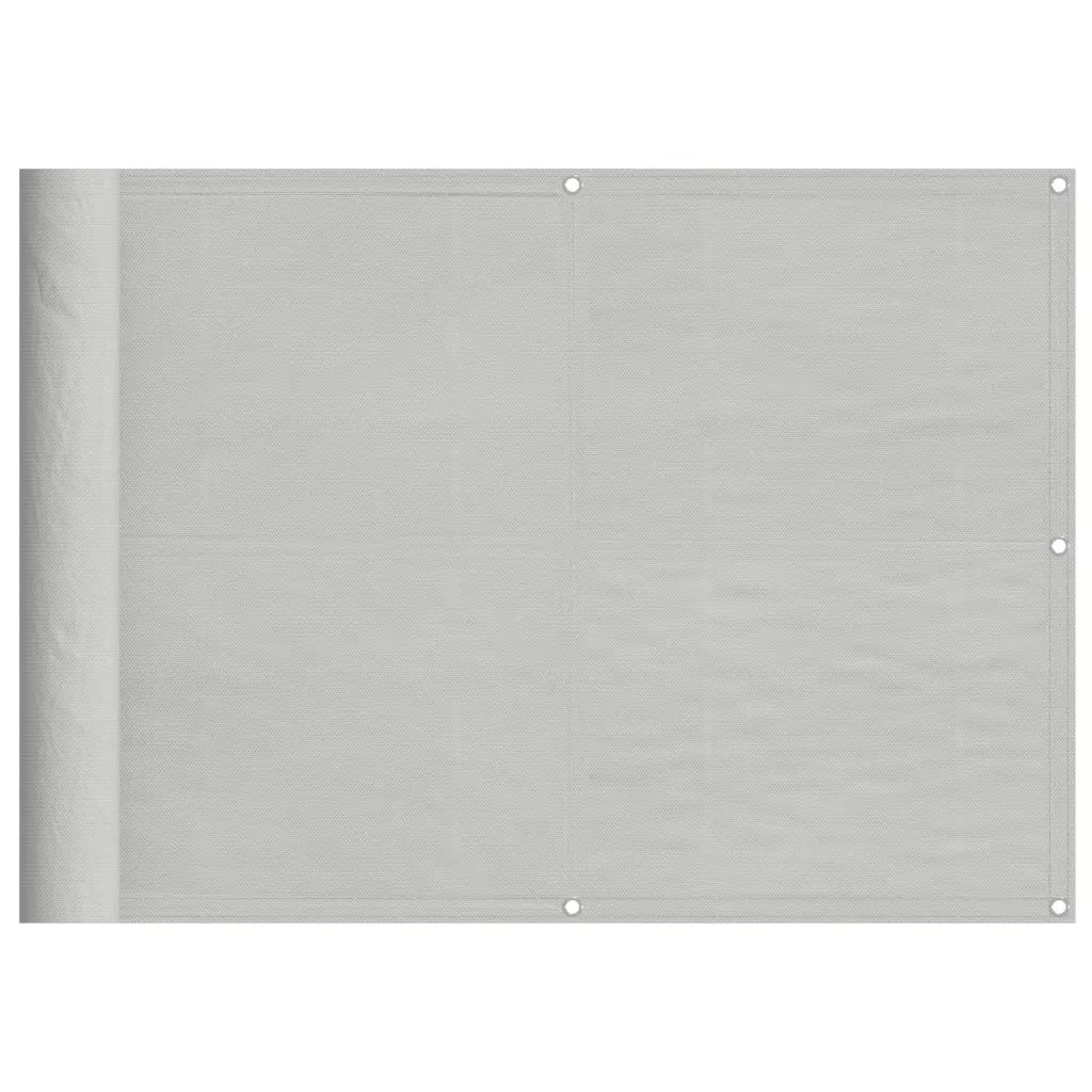 Paravento-Divisorio Balcone Grigio chiaro 75x600cm 100% Poliestere Oxford