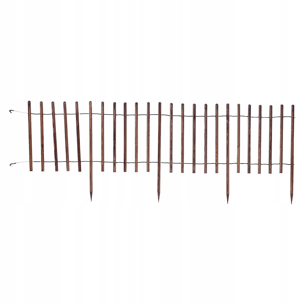 Recinzione da giardino KADAX Palisade, 230 cm, in legno, da interrare, marrone.