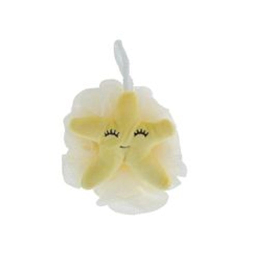 Trade Shop - Spugna Retina Per Doccia Bagno Spugnetta Esfoliante Pelle Corpo Con Animale Peluche 87248 -