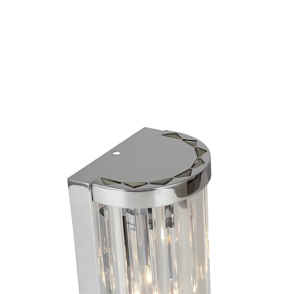 Applique Vetro verticale glamour cromo 1xE14 10W Light Prestige