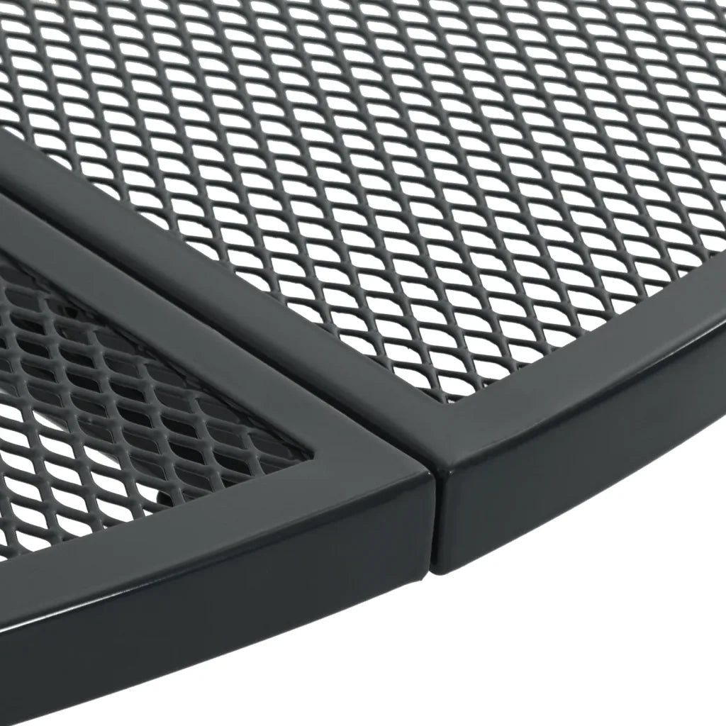 vidaXL Sedie da Cucina Impilabili 3 pz Antracite in Acciaio Verniciato