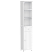 Mobile a Colonna Salvaspazio 35x24x170 cm in MDF  Vermont Bianco