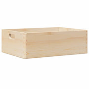 Scatola in Legno con Manici 40x30x13 cm Legno Massello di Pino CFW6441423