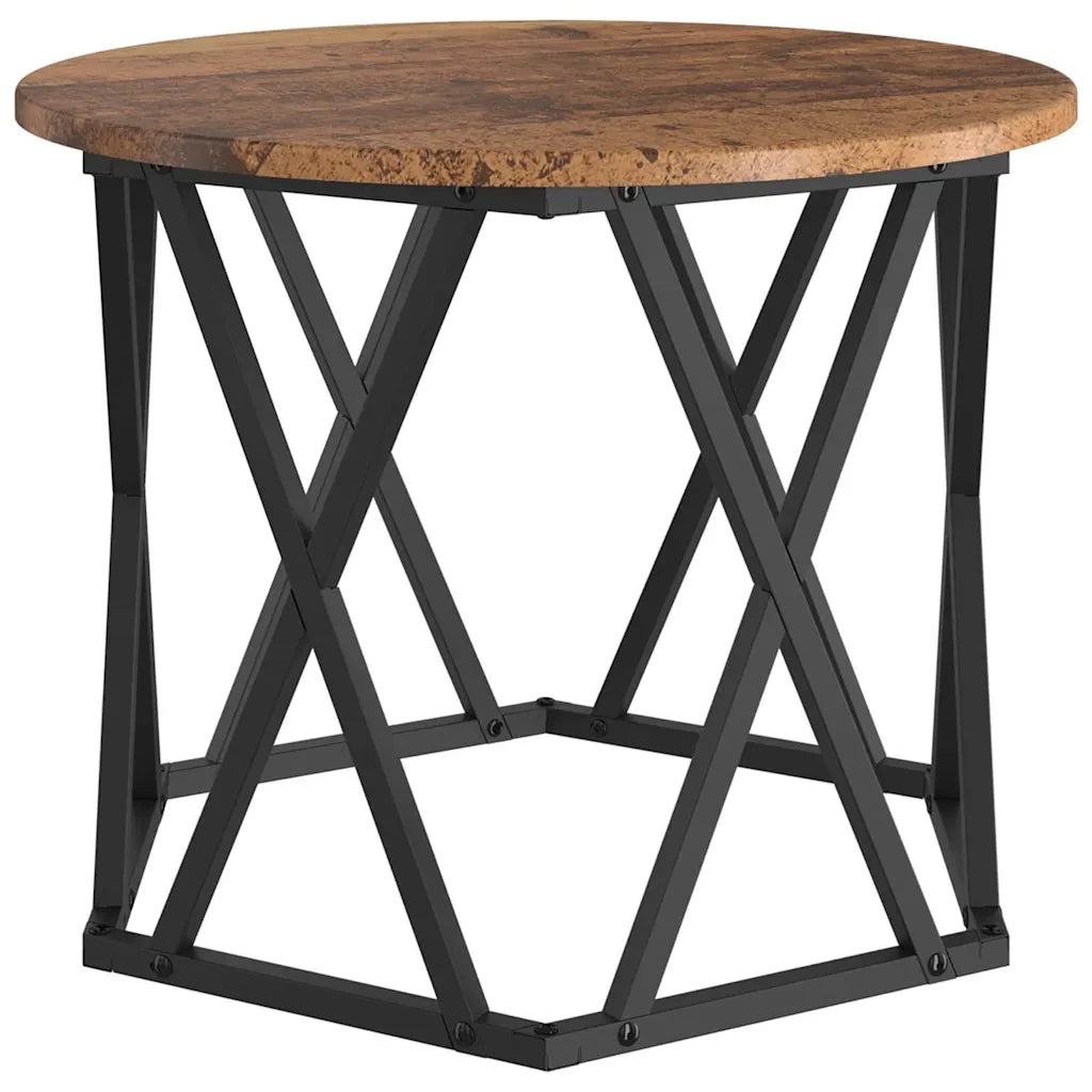 Tavolo Laterale Nesting 3 pcs Legno vecchio 868259
