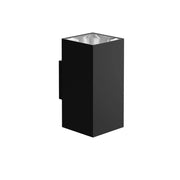 Sunset Applique LED da parete 16W Switch 2700K/3200K/4000K Fascio 40º IP65 IK06 Quadrata Nero Opaco Serie SQ 16 per esterni professionale di design