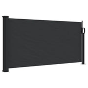 Tenda da Sole | Tenda parasole Laterale Retrattile Nera 100x500 cm