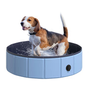 Vasca Pieghevole per Cani Gatti ?80x20 cm ¨C zephmum ¨C PVC Antiscivolo Blu
