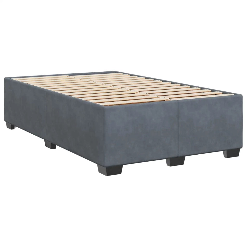 Letto box spring con materasso Grigio Scuro 120 x 200 cm 3453615