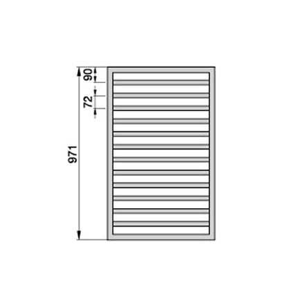 Termoarredo Zehnder Quaro nero opaco 97x45 cm