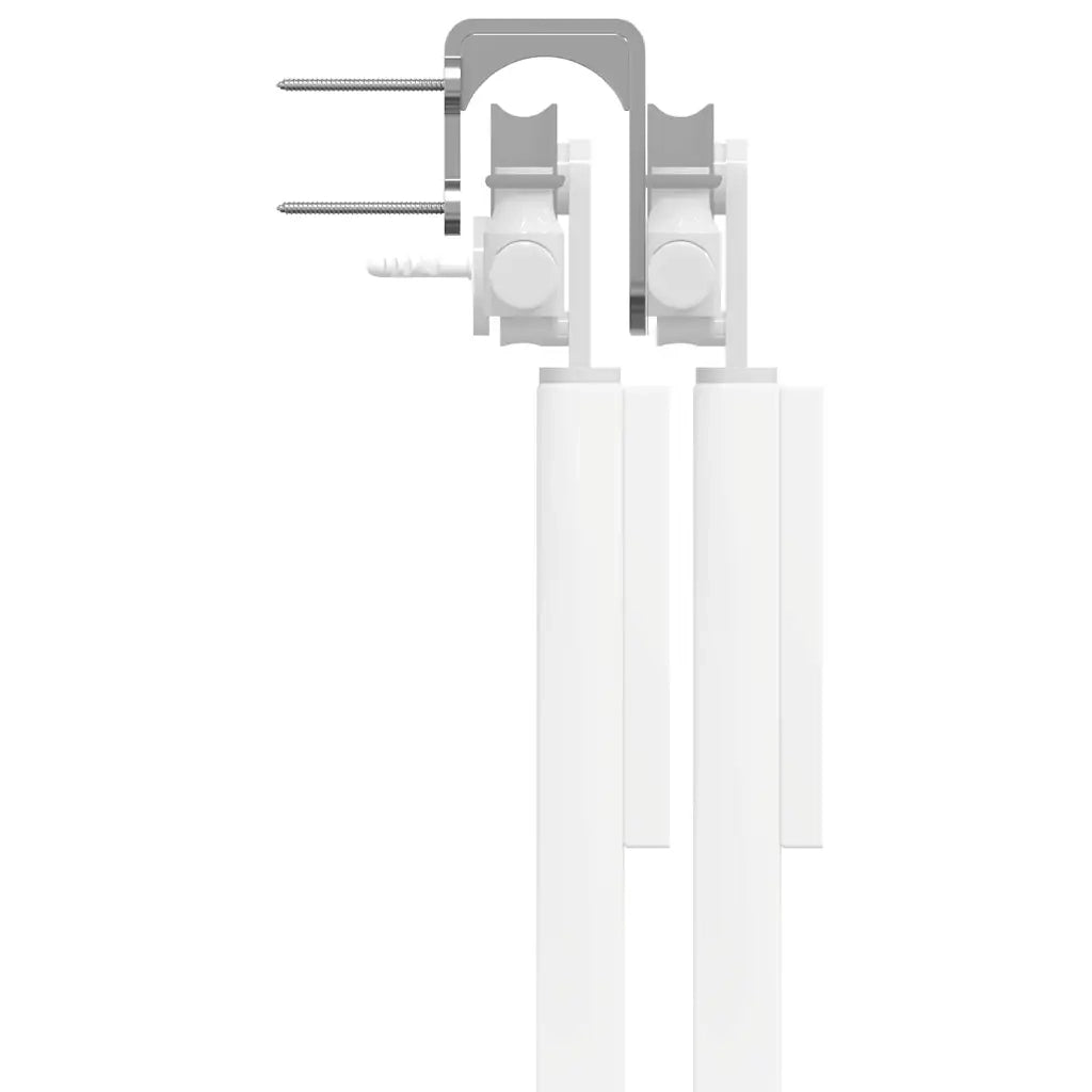 vidaXL Staffe Bypass Porta della Fienile 4 pz Guide Tonde Acciaio Inox