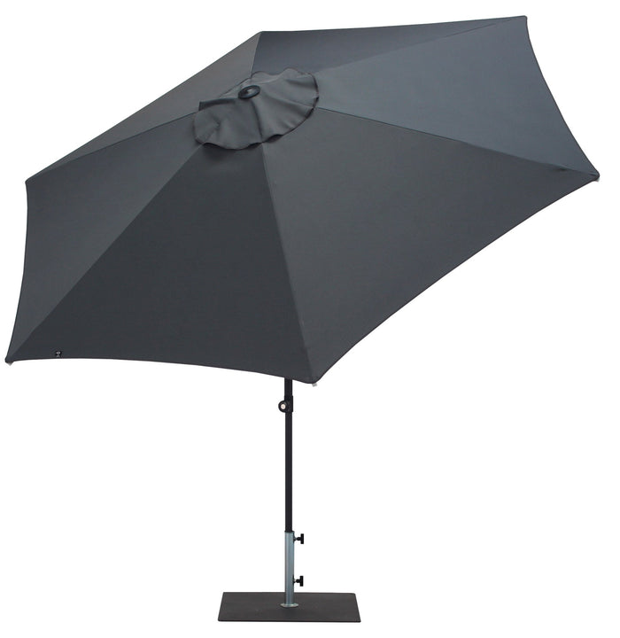 Ombrellone da Giardino Ø3 m Palo Ø38 mm in Alluminio Tessuto Poliestere Trend Antracite