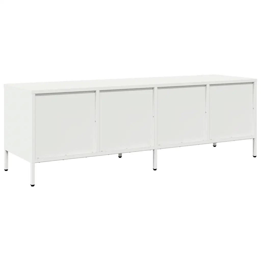 vidaXL Mobile TV Bianco 135x39x43,5 cm in Acciaio Laminato a Freddo
